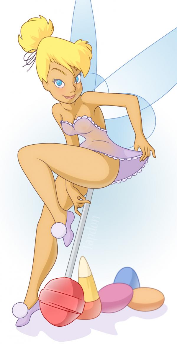 1girls ass blonde_hair blue_eyes blush breasts candy cute disney disney_fairies fairy female lingerie lollipop looking_at_viewer masturbation peter_pan_(disney) ponytail shoes smile solo tapdon tied_hair tinker_bell topknot vaginal_insertion wings