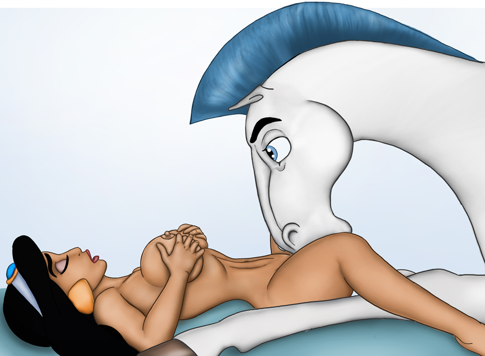 aladdin animal_focus blue_eyes breast_grab breasts crossover disney disney_princess duo equine female female_focus female_on_feral feral greek_mythology hercules_(disney) horse human human_on_feral implied_cunnilingus interspecies kristine licking male male_focus mammal nipples nude on_back oral pegasus pegasus_(hercules) princess_jasmine straight wings zoophilia