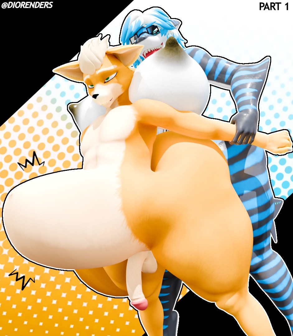 1boy, 1futa, 3d, 3d (artwork), 3d model, 3d render, belly, belly bulge, belly expansion, belly inflation, blender, blender (artwork), blender (software), blender eevee, breasts, completely nude, curvy, curvy body, curvy figure, curvy futa, curvy hips, curvy thighs, dick, dickgirl, diorenders, expansion, fox, fox boy, fox mccloud, furry, furry ass, furry breasts, furry futa, furry only, futa on male, futa penetrating, futa penetrating male, futadom, futanari, futanari penetrating, giant ass, giant breasts, giant futa, giant penis, huge ass, huge balls, huge breasts, huge butt, huge cock, huge nipples, huge testicles, huge thighs, hyper, hyper ass, hyper balls, hyper breasts, hyper butt, hyper penis, hyper testicles, implied futa, male, male penetrated, malesub, naked glasses, nika sharkeh, nintendo, nude, nude futa, nude male, penis, scalie, shark, shark girl, shark tail, shark teeth, size difference, star fox, thicc, thicc ass, thicc thighs, thick, thick ass, thick butt, thick hips, thick legs, thick penis, thick thighs