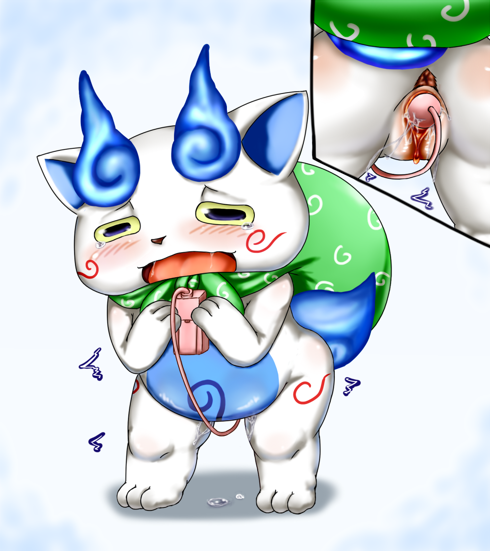 anus blush female komasan pussy rule_63 seigen sex_toy vibrator yo-kai_watch