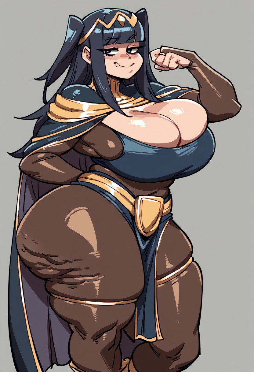 ai_generated big_ass big_breasts cellulite fire_emblem fire_emblem_awakening gvukub huge_ass huge_breasts nintendo tharja_(fire_emblem) thick_thighs