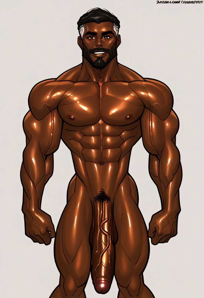 1boy abs ai_generated athletic_male balls beard big_arms big_muscles big_pecs big_penis black_hair brown_eyes bulging_biceps civitai completely_naked completely_nude completely_nude_male daddy dark-skinned_male dark_skin erection eye_contact facial_hair fit fit_male girthy_penis green_hair hazel_eyes huge_cock huge_muscles human hunk looking_at_viewer male male_only massive_cock massive_penis muscular_male naked naked_male nude nude_male oc original_character penis pubic_hair self_upload smile smile_at_viewer smiling smiling_at_viewer solo solo_focus solo_male straight valyrianprince11 veins veins_on_dick veiny_muscles veiny_penis