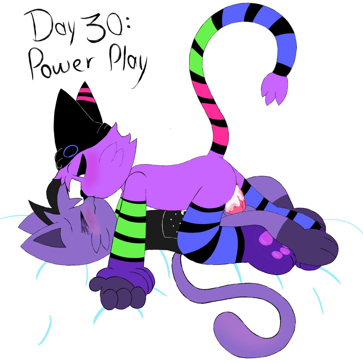 anthro anthro_on_anthro anthro_only cat catnap catnap_(poppy_playtime) critters_(poppy_playtime) domestic_cat eli_744_(artists) feline furry_only no_humans oc ocs poppy_playtime poppy_playtime_(chapter_3) purple_fur purple_skin sex skullnap_(pachi_rizuu) smiling_critters tagme