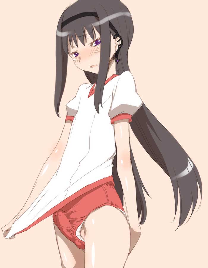 1futa akemi_homura ball_bulge balls balls_in_panties blush bulge cameltail embarrassed erect_nipples erection erection_under_clothes flat_chest futa_only futanari hairband mahou_shoujo_madoka_magica nipple_bulge nipples panties panty_bulge penis penis_bulge penis_in_panties penis_under_clothes purple_eyes shinama small_balls small_penis tenting