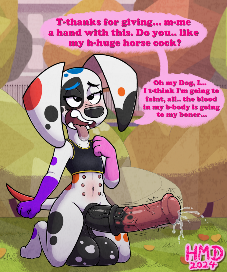 101_dalmatian_street 101_dalmatians 1anthro 1futanari 1girls 2024 alternate_version_at_source animal_genitals animal_penis anthro anthro_female anthro_focus anthro_only anthro_solo anthrofied anthropomorphic arms artist_signature asking asking_a_question asking_viewer balls bare_stomach belly_button big_balls big_cock big_dick big_penis black_bra black_penis black_sports_bra black_spots blue_spots blush blushing_at_viewer boner breath breath_cloud canid canine canis clothed clothed_anthro clothed_female clothing cock complex_background crossed_eyes da_vinci_(101_dalmatians) dalmatian dialogue dick digital_drawing_(artwork) digital_media_(artwork) disney domestic_canine domestic_dog english_dialogue equine_penis erect_penis erected_penis erection exposed exposed_penis eyelashes eyes_crossed fangs final_part fluids futa_focus futa_only futa_solo futanari genital_fluids genitals gynomorph gynomorph_focus hands hi_res high_resolution highres hmdkoba horny horny_female horsecock hot_breath huge_balls huge_cock implied_oral inkbunny large_balls large_cock large_dick large_ears large_penis legs long_ears mammal motion_lines multi_nipple multicolored_body multicolored_fur nipples on_knees open_mouth open_smile orange_spots outside park part_4 paws penis penis_fluid public public_exposure public_nudity purple_spots red_spots saliva saliva_on_tongue shaded shading sitting_on_knees smile smiling sports_bra spots spotted_balls spotted_body spotted_fur squirt squirting stomach stomach_nipples tail talking talking_to_viewer thighs throbbing throbbing_penis tongue tongue_out veiny_penis white_body white_fur young young_female zoophilia