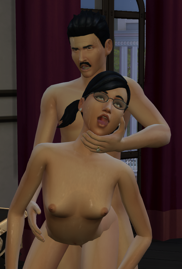 black_hair cassandra_goth father_and_daughter father_penetrating_daughter glasses incest mature_male mortimer_goth naked_female naked_male sims sims4 small_breasts the_sims the_sims_4 vaginal_penetration vaginal_sex white_body wicked_whims younger_female