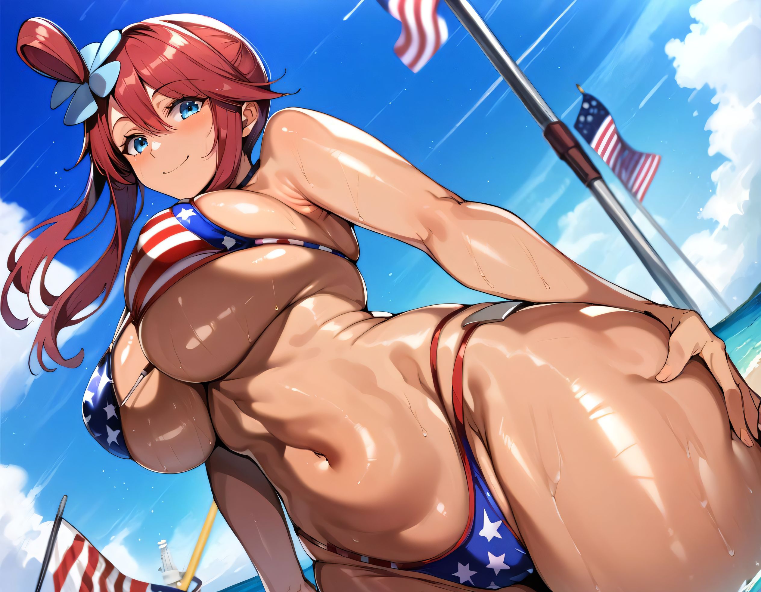 1girls, ai generated, alternate breast size, ass, ass focus, big breasts, bikini, breasts, busty, curvaceous, curvy, curvy body, curvy female, curvy figure, fellatio, female, huge breasts, irrumatio, large breasts, missionary position, nipples, pokemon, pussy, pussy focus, reverse cowgirl position, skyla (pokemon), spooning, spread legs, sweat, sweating, sweaty, sweaty body, sweaty breasts, swimwear, thick thighs, thighs, voluptuous