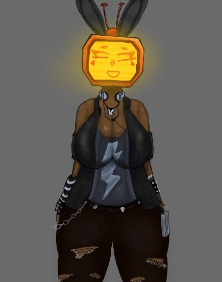 1girls, artist request, big breasts, breasts, bunny ears, bunny veeronica, clothed, forsaken (roblox), roblox, roblox game, robloxian, robot, robot girl, robot humanoid, tagme, thighs, tv head, veeronica
