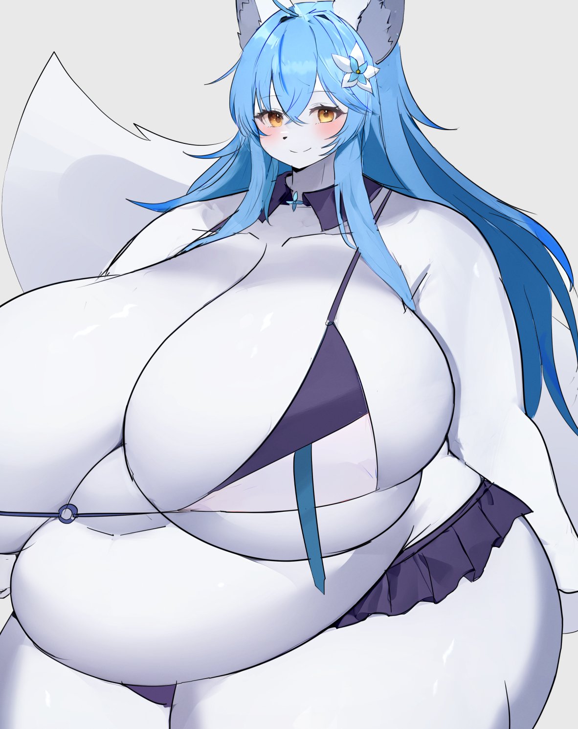 big_breasts breasts chubby cleavage female furry huge_breasts kakuteki11029 thick_thighs wide_hips