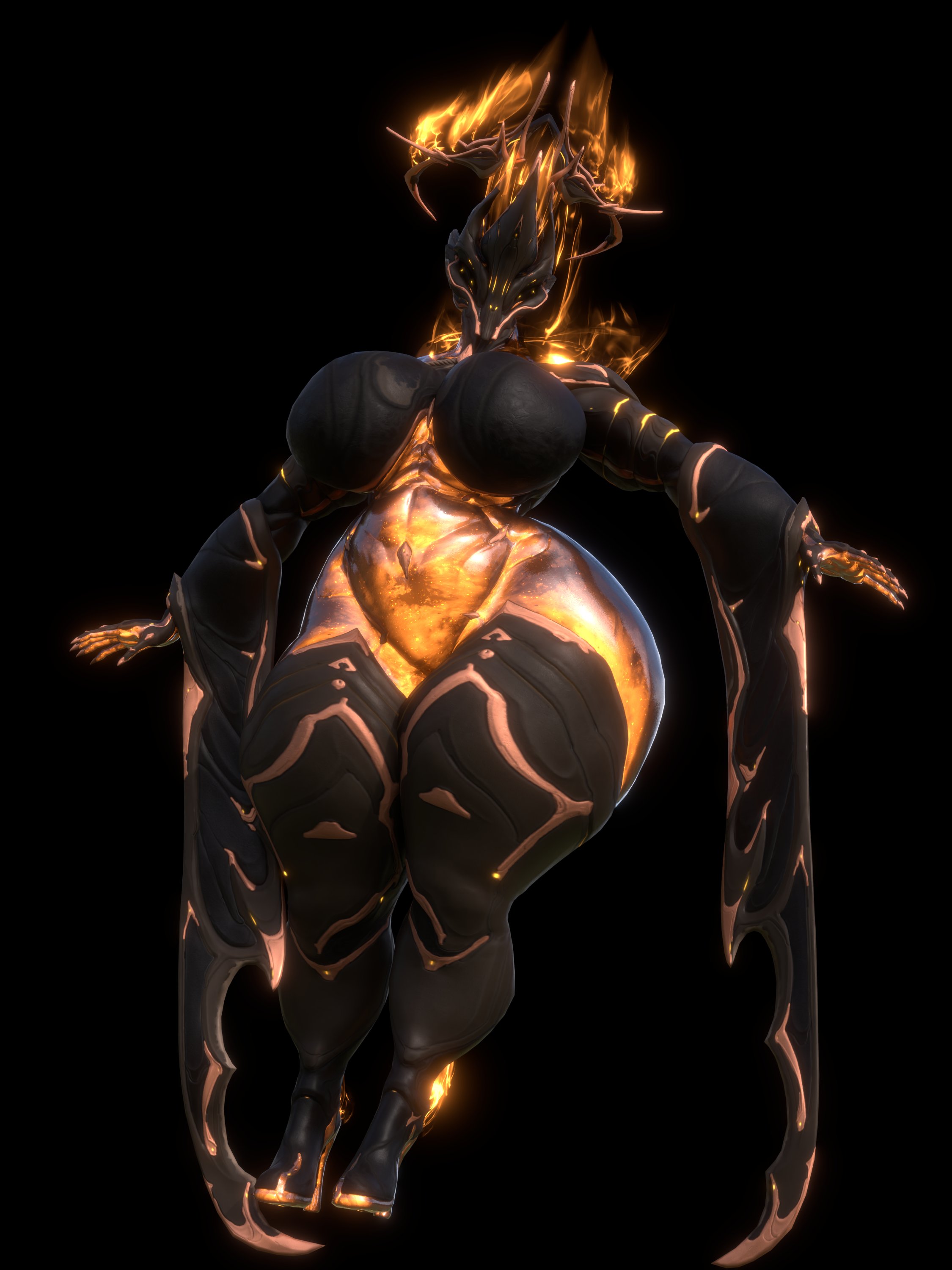 1girls, ass, big breasts, breasts, coolmaster98, ember (warframe), ember heirloom (warframe), female, huge ass, thick ass, thick thighs, voluptuous, voluptuous female, warframe