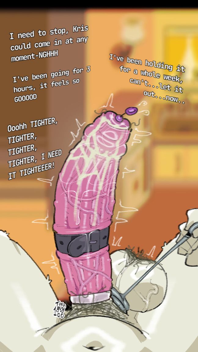 1futa, 2024, 2d, anthro, ball stretcher, balls, balls clench, balls clenching, beads, belt, belt buckle, belt on penis, big penis, clenched balls, cock and ball torture, cock and balls torture, cock ring, condom, condom on penis, cum, cum on penis, deltarune, dialogue, edging, english text, furry, futa only, futa pov, futanari, huge cock, humanoid penis, intersex, large penis, orgasm denial, patreon, penis, pentagram, poll winner, pov, pubic hair, rope, self upload, smegma, smegma in foreskin, solo, stray pubic hair, text, toonguy100, toriel, torture, undertale, undertale (series), urethral, urethral insertion, urethral penetration, veiny balls, veiny penis