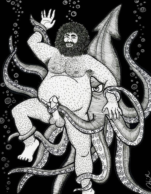 1animal ambiguous_gender arm_grab artist_request balls beard black_background bubbles cephalopod completely_nude erection eyes fat fat_man giant giant_squid giany hagrid hair hairy hairy_arms hairy_balls hairy_chest hairy_legs handjob handjob_from_behind happy harry_potter holding leg_grab male male_only medium_hair monochrome nude nude_male open_mouth penis reach_around simple_background squid tentacle tentacle_sex toes underwater water zoophilia