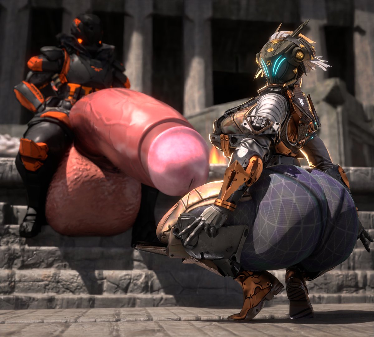 big_ass big_breasts big_penis breasts bubble_butt bungie destiny_(game) destiny_2 female guardian_(destiny) huge_ass huge_cock penis qzk_forte robot robot_humanoid tagme thick_thighs titan_(destiny) warlock_(destiny) wide_hips