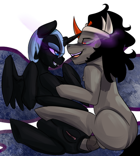 alicorn anal anal_sex animal_genitalia balls black_hair blue_eyes crown ct dark_persona duo equine female feral friendship_is_magic glowing glowing_eyes hair half-closed_eyes horn horsecock king_sombra_(mlp) male mammal my_little_pony nightmare_moon_(mlp) open_mouth penetration penis princess_luna_(mlp) pussy red_eyes sex unicorn wings