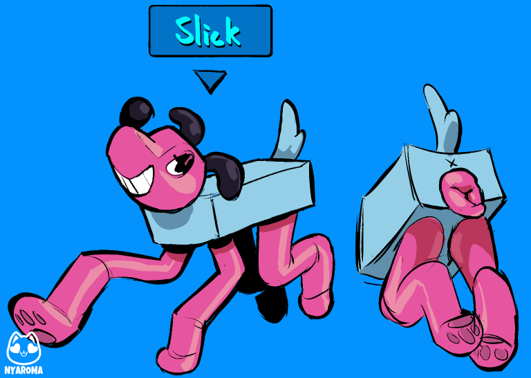 1girls animal animal_genitalia animal_pussy animal_vulva anus back_view backview big_genitalia big_pussy big_vulva black_ears black_nose blue_background blue_body canid canine canine_genitalia canine_pussy canine_vulva character_name digital_media_(artwork) domestic_dog female female_feral female_only feral feral_female feral_only genitals lidded_eyes multiple_views no-human no_human no_humans non-human non-human_only nyaroma oc only_feral original_character paw pawpads paws pink_head pink_legs plain_background png pussy quadruped rectangular_body simple_background smile smiling solo solo_feral tail video_games vulva wobbledog_(species) wobbledogs x_anus