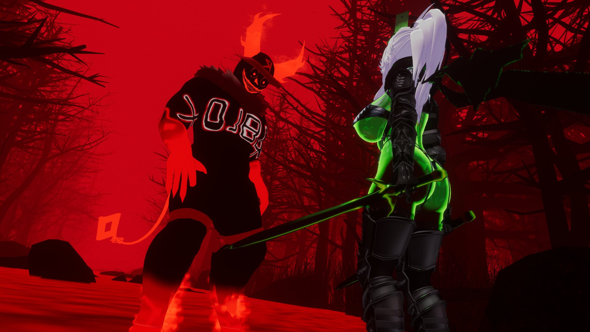 1boy, 1girls, 1x1x1x1 (forsaken), 3d, betrayed 1x1x1x1, female, fight, forsaken (roblox), guest 666 (forsaken), humanoid, male, male/female, roblox, roblox game, robloxian, rule 63, silver2299, source request, tagme, vrchat