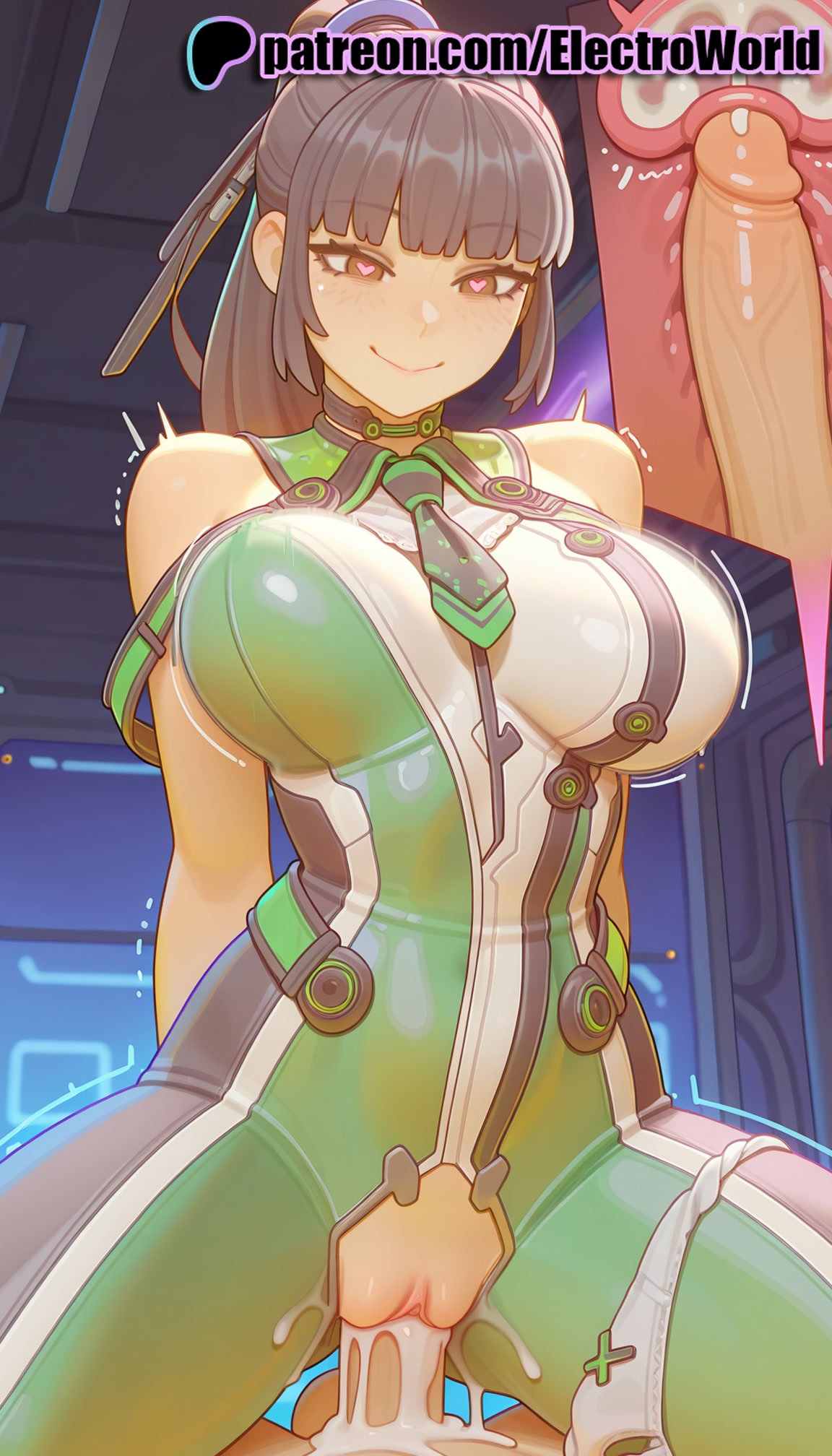 1boy, 1girls, 2025, ai generated, artist name, big breasts, big chest, blunt bangs, breasts, bust, busty, chest, clitoral hood, clitoris, cock, cross section, cum, cum in pussy, dick, ejaculation, electroworld, eve (stellar blade), exposed pussy, female, fucking, heart-shaped pupils, hi res, high quality, high resolution, highres, intercourse, internal cumshot, juicy pussy, large breasts, love making, male, motion lines, patreon, patreon username, penetration, penis, pussy, sex, sexual intercourse, smile, stable diffusion, stellar blade, straight, tight pussy, trembling, uncensored, uterus, vagina, vaginal penetration, watermark, x-ray