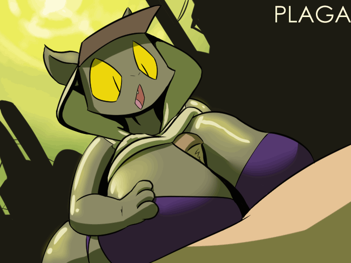 2017, 3 fingers, animated, anthro, big breasts, bra, breasts, clothed, clothing, croissant (plaga), cute fangs, duo, erection, faceless male, feline, female, fur, huge breasts, loop, male, mammal, open mouth, original, original character, paizuri, penis, plaga, sex, solo focus, straight, tongue, underwear, wide hips