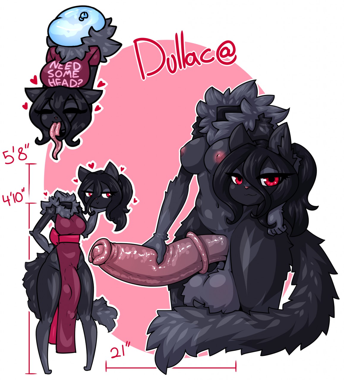 animal genitalia, animal penis, anthro, balls, big balls, big penis, breasts, detachable, detachable head, domestic cat, dullahan, equine genitalia, equine penis, felid, feline, felis, futanari, genitals, hair, herm, hi res, horsecock, huge cock, intersex, jess lockhart, limebreaker, looking at viewer, mammal, neck tuft, nipples, nude, penis, solo, tuft