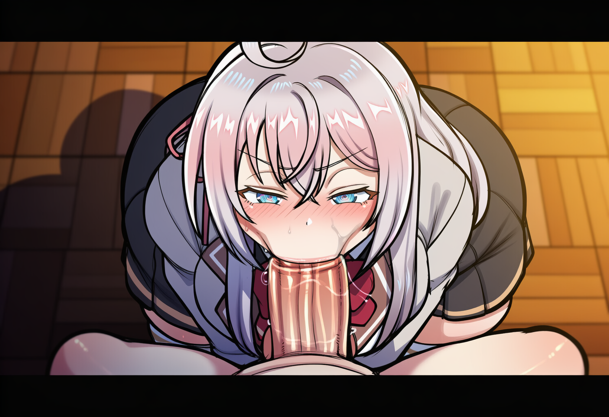 1futa, 1girls, ai generated, alisa mikhailovna kujou, female, futa on female, futa pov, futanari, incest, intersex, light-skinned female, light-skinned futa, looking at viewer, maria mikhailovna kujou, pov, sisters, tokidoki bosotto russian de dereru tonari no alya-san