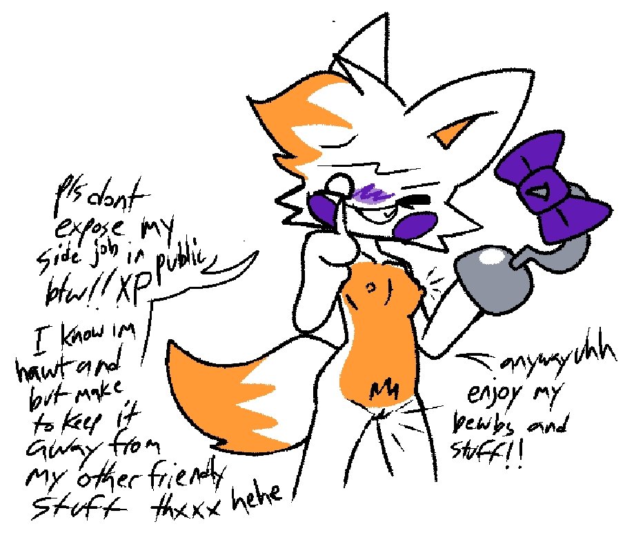 dialogue, five nights at freddy's, five nights at frickbears, five nights at frickbears 3, hook hand, lemondiamond42, lolbit (fnaf), lolbit (frickbears), pussy, small breasts, solo, tagme