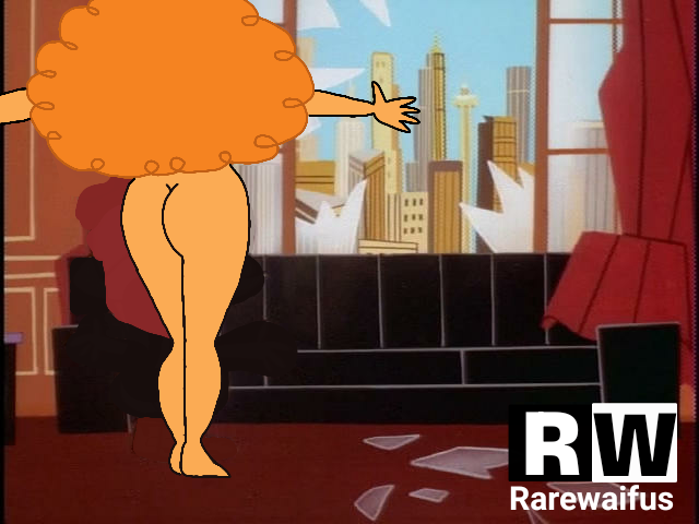 accurate_art_style arms_out ass cartoon_network from_behind nude orange_hair powerpuff_girls puffy_hair rarewaifus sara_bellum scene_interpretation scene_reference screencap screenshot screenshot_edit solo standing