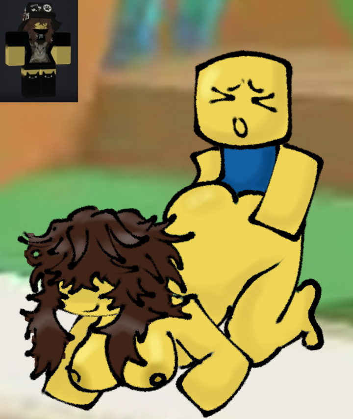 1boy, artist request, ass, blocky body, crossroads (roblox), feet, noob, noob (roblox), nude, reference image, roblox, roblox avatar, roblox game, robloxian, rrecta354 (taylor), sex, straight, tagme, thighs