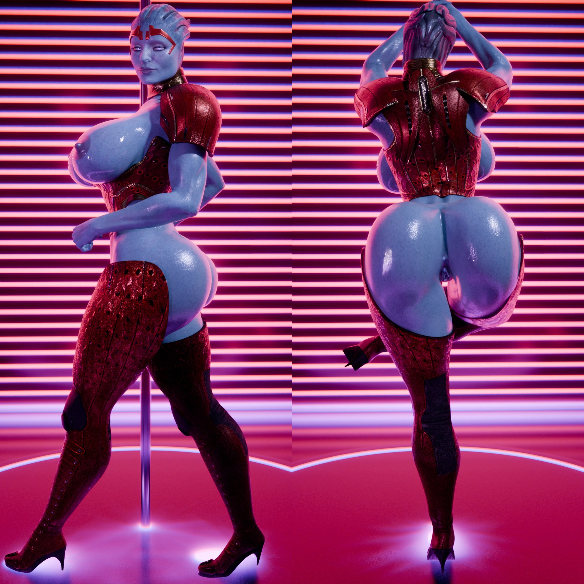 1girls, 2026, 3d, 3d (artwork), alien, alien girl, alluring, anus, areola, areolae, asari, ass, ass cleavage, big ass, big breasts, big butt, blue skin, blue skinned female, breasts, breasts out, bursting breasts, butt, cleavage, curvaceous, curvaceous body, curvaceous female, curvaceous figure, curvaceous hips, curvy, curvy body, curvy female, curvy figure, curvy hips, enticing, female, hips, huge ass, huge breasts, huge butt, large ass, large breasts, large butt, looking at viewer, mass effect, massive ass, massive breasts, massive butt, nipples, offmodelstudio, pole, pole dancer, pole dancing, pussy, revealing clothes, samara, seducing, seductive, seductive look, shiny, shiny ass, shiny body, shiny breasts, shiny butt, shiny skin, skimpy, skimpy clothes, teasing, teasing viewer, temptation, tempting, tempting viewer, thick, thick as fuck, thick ass, thick breasts, thick butt, thick hips, thick thighs, vagina, voluptuous, voluptuous female, wide hips