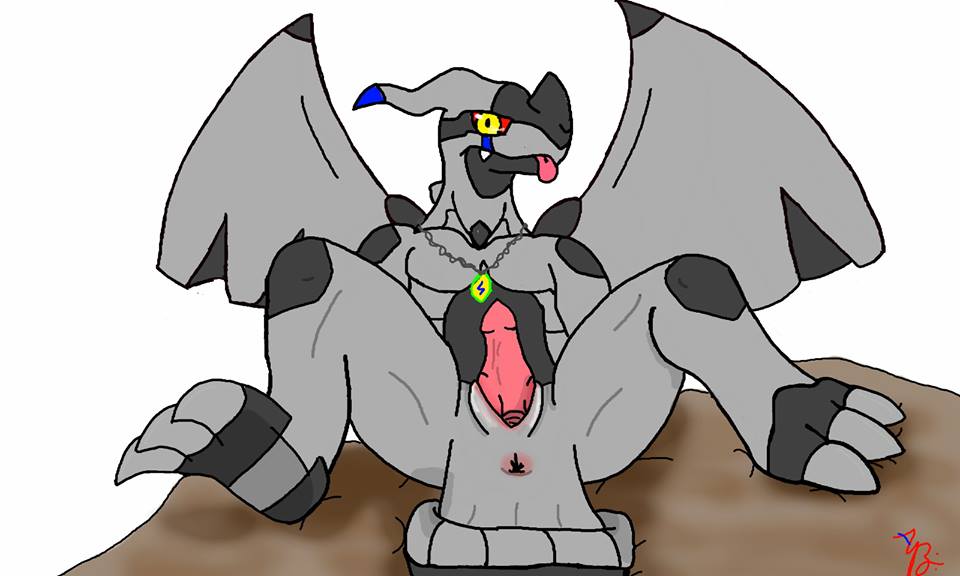 anus blake.zekky blake_zekrom fan_character male nintendo penis pokemon presenting video_games zekrom