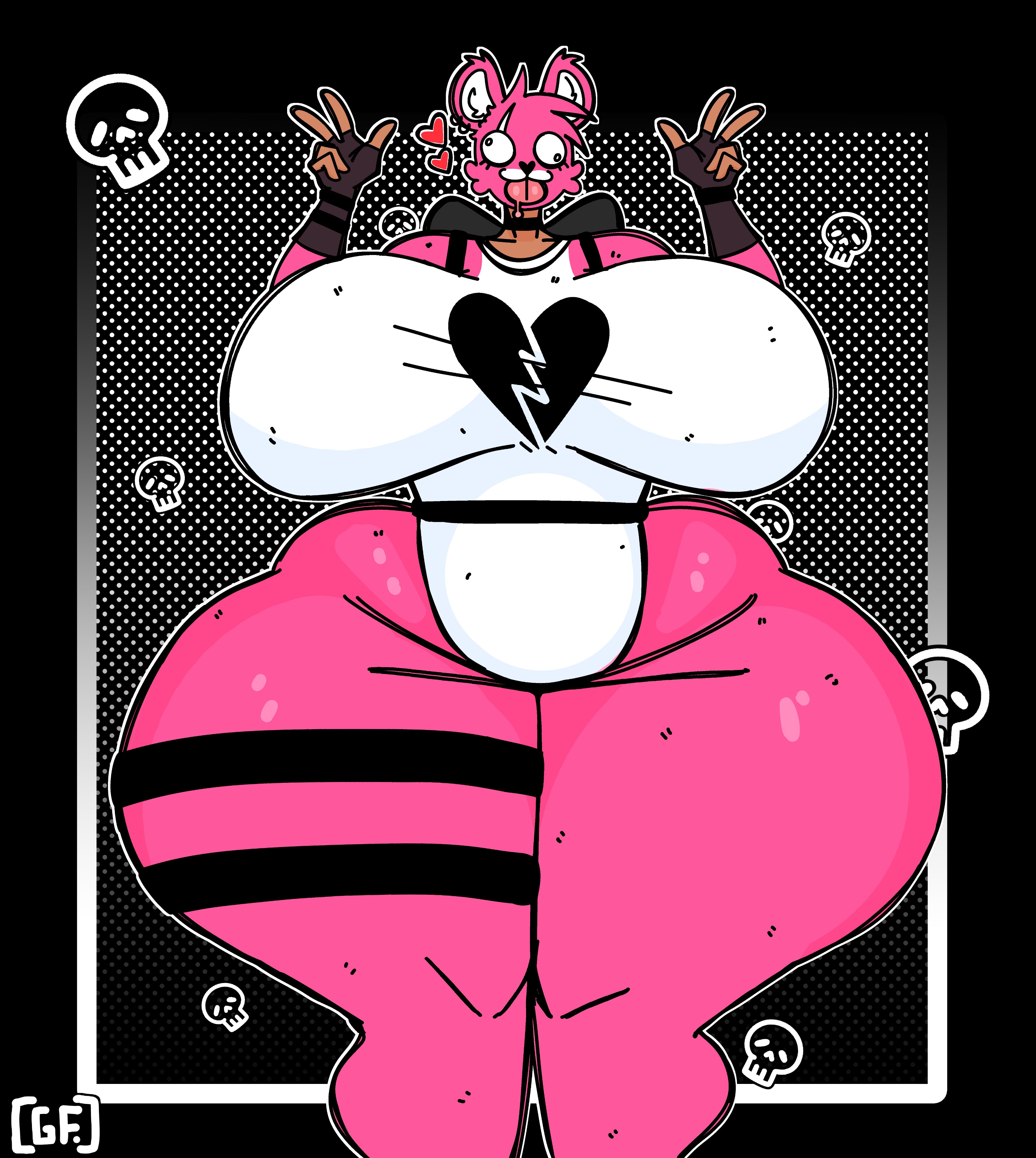 1girls, ass, ass bigger than head, big ass, big breasts, big butt, bottom heavy, breasts, breasts bigger than head, bubble butt, choker, clothing, cuddle team leader, curvaceous, curvy, curvy figure, epic games, female, female only, fingerless gloves, fortnite, front view, fully clothed, ghostfuckrr, gloves, heart, hourglass figure, huge ass, huge breasts, hyper ass, hyper breasts, neckwear, peace sign, skull, slim waist, solo, solo female, suit, tan skin, thick thighs, tongue, tongue out, voluptuous, voluptuous female, wide hips