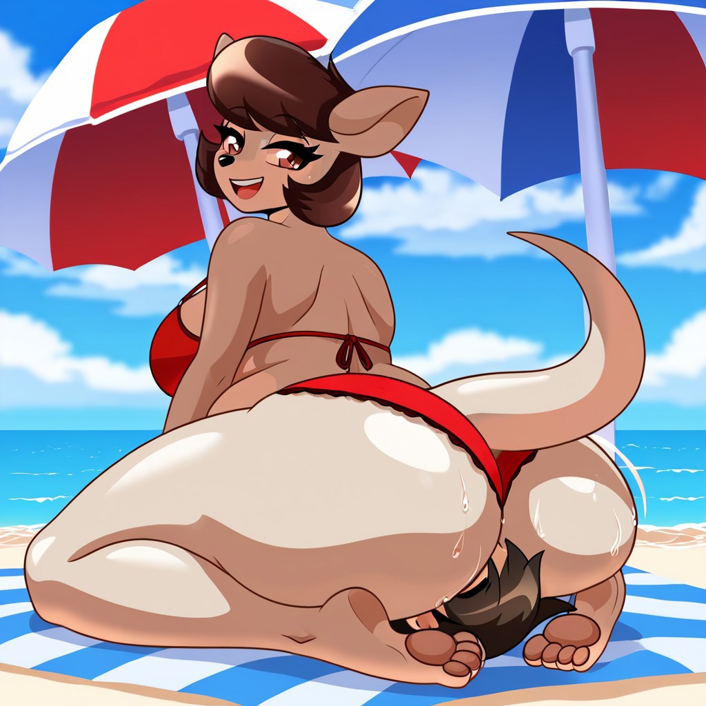 ai_generated anthro anthro_on_anthro ass_focus ass_worship beach beach_sex big_butt butt_smother civitai dominant_female facesitting fat_ass femdom furry furry_only gigantic_ass huge_ass huge_butt incest jill_(alfa995) joey_(alfa995) larger_female malesub mature_female milf mommy mother/son mother_and_son older_female panties red_panties sitting_on_person smaller_male smothering wide_hips younger_male