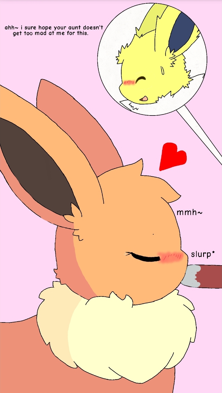 animal_genitalia blowjob bolt_(eeveelution_squad) brown_eyes brown_fur canine_penis eevee eeveelution eeveelution_squad feral feral_on_feral generation_1_pokemon incest jolteon pearl_(eeveelution_squad) pokemon pokemon_(species) sigma_rizz yellow_fur