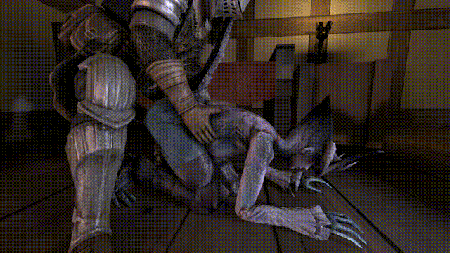 1girls, 2015, 3d, animated, big breasts, breasts, comandorekin, crossover, dark souls, demon, desire demon, dragon age, dragon age origins, female, from behind, gif, horn, human, knight, male, mammal, monster, naked, nipples, nude, rekin3d, sex, source filmmaker, standing, straight, video games