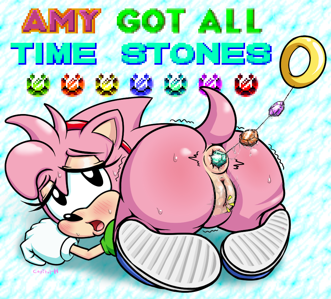 1girls all_fours amy_rose anal anal_beads anal_beads_pull anal_insertion anal_juice anal_juice_trail animal_ears anthro anus ass ass_focus ass_up big_ass big_butt black_nose blush bottomless capital-h classic_amy_rose erect_clitoris eulipotyphlan eyelashes female female_only fur gloves hairband hedgehog looking_back mammal open_mouth pink_body pink_fur pink_hair presenting presenting_hindquarters pussy pussy_juice red_hairband sega sex_toy shaking shoes short_tail signature solo solo_female sonic_(series) sonic_team sweat sweaty tail thick_thighs thighs trembling video_games wet_pussy