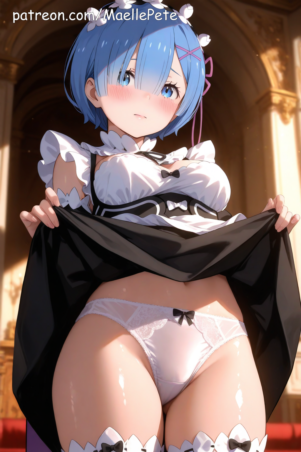 ai_generated anime beautiful beauty blush blush breasts cute embarassed_nude_female embarrassed embarrassed_female embarrassed_nude_male eyes female flat_belly girl girly high_quality high_resolution highres human innocent legs long_hair looking looking_at_viewer love maellepetite maid maid_apron maid_headdress maid_outfit maid_uniform medium_breasts naked nsfw nude nude_female nudity oil oiled oiled_body oiled_skin petite petite_body petite_female pose re:zero_kara_hajimeru_isekai_seikatsu rem_(re:zero) shiny_skin shy skinny skirt_lift skirt_pull skirt_up slim slim_waist small_breasts teenage_girl uncensored young