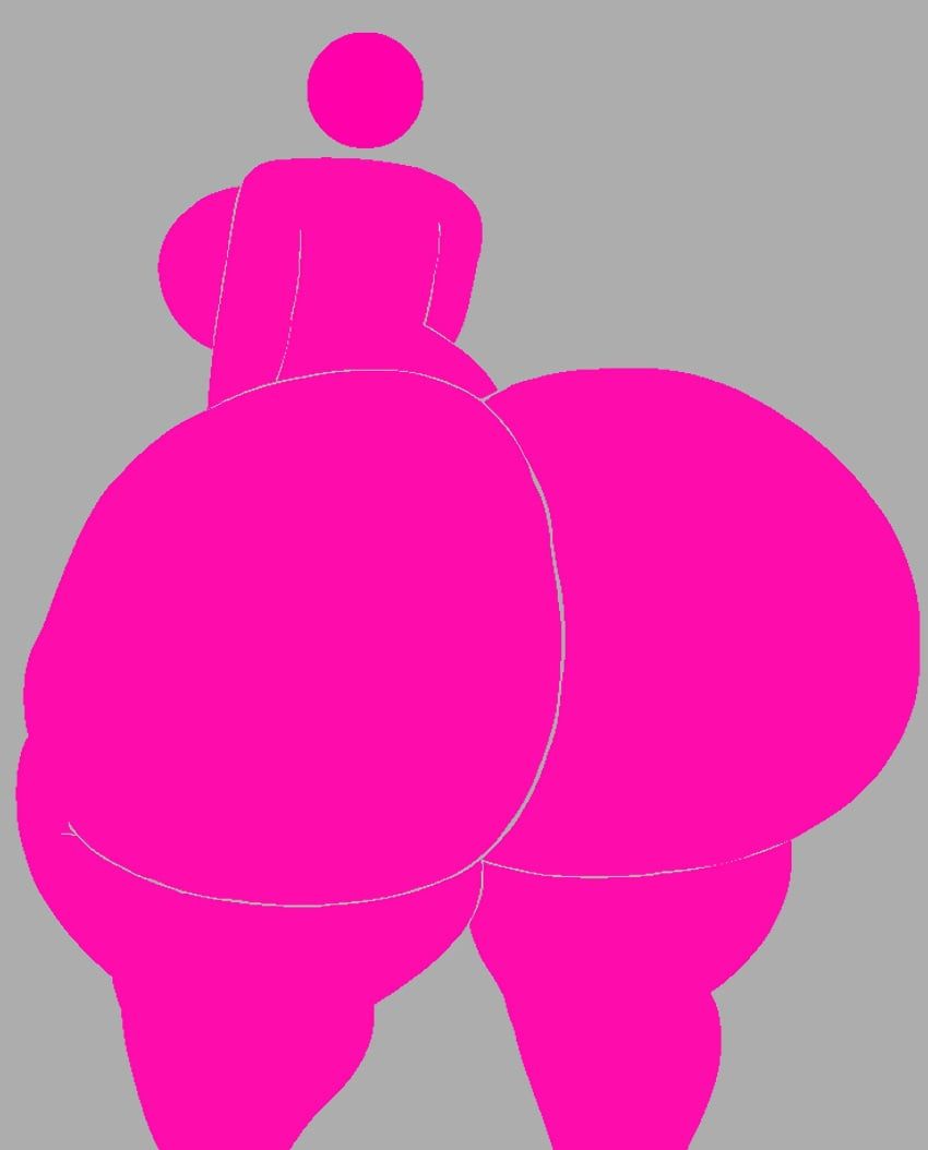 1girls, artist request, ass, female, huge ass, source request, tagme, warning sign, warning sign person