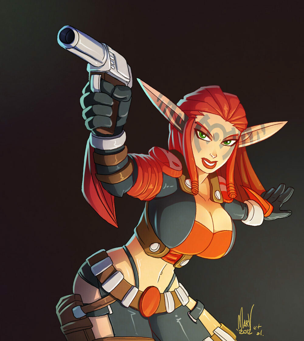 1girls, 2012, action pose, artist signature, ashelin praxis, athletic, athletic female, belt, belt buckle, big breasts, big ears, breasts, cleavage, curvaceous, curvy, curvy figure, dreadlocks, face tattoo, female, female focus, female only, fit, fit female, g-string, gloves, green eyes, gun, hips, hourglass figure, jak and daxter, large breasts, lips, lipstick, long ears, looking at viewer, midriff, panties, pants, paranoidvin, red hair, red lips, red lipstick, revealing clothes, solo, solo female, solo focus, tattoo, tattoos, thick, thick thighs, thighs, tight clothing, underwear, visible underwear, voluptuous, weapon, wide hips
