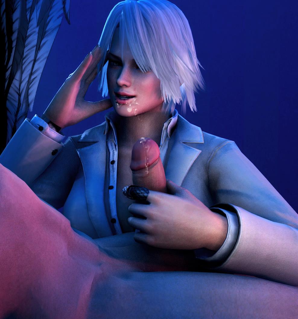 1boy 1girls 3d christie_(doa) cum cum_on_face dead_or_alive handjob penis sfmarvel source_filmmaker