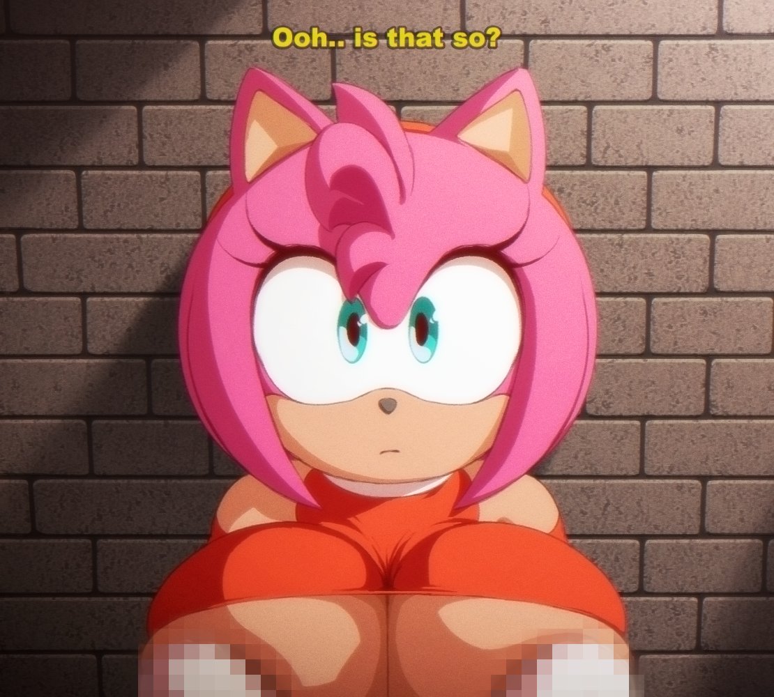 amy_rose angelauxes big_breasts big_nipples cheating imminent_sex implied_cheating implied_sex large_breasts nipple_slip ntr sega sonic_(series) sonic_the_hedgehog_(series) sonic_x