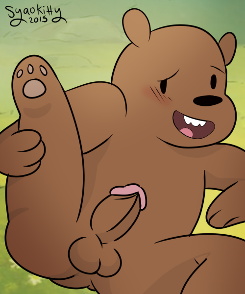 balls bear erection fur gay grizzly_(character) grizzly_bear male male_only mammal penis sailorsyaoran solo we_bare_bears