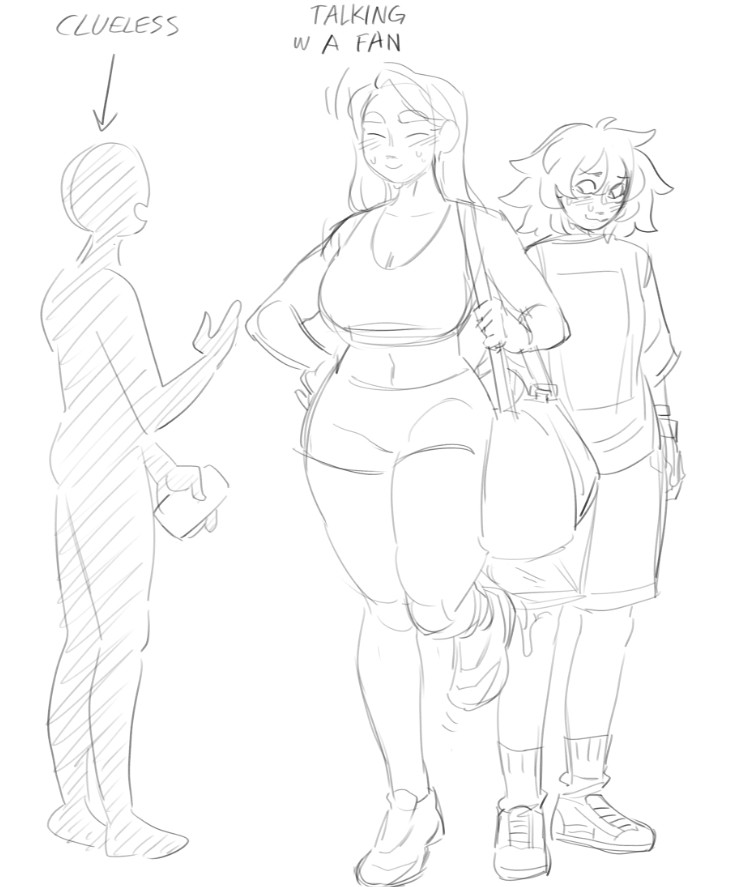 1boy, 1dickgirl, 1futa, 1girls, 2d, age difference, bag, blush, bulge, bulge through clothing, catgrrrlriot, closed eyes, dickgirl, english, english text, erection, erection under clothes, erin (catgrrrlriot), faceless, faceless character, faceless male, female, futanari, horny, hung, hung futa, hung transfem, incest, intersex, maddie (catgrrrlriot), male, milf, monochrome, mother and daughter, oblivious, older female, original character, parent, parent and child, precum, public, shaggy hair, shoes, shorts, shoulder length hair, simple background, sketch, sports bra, standing, stealth sex, sweat, trans woman, transfem, younger futa