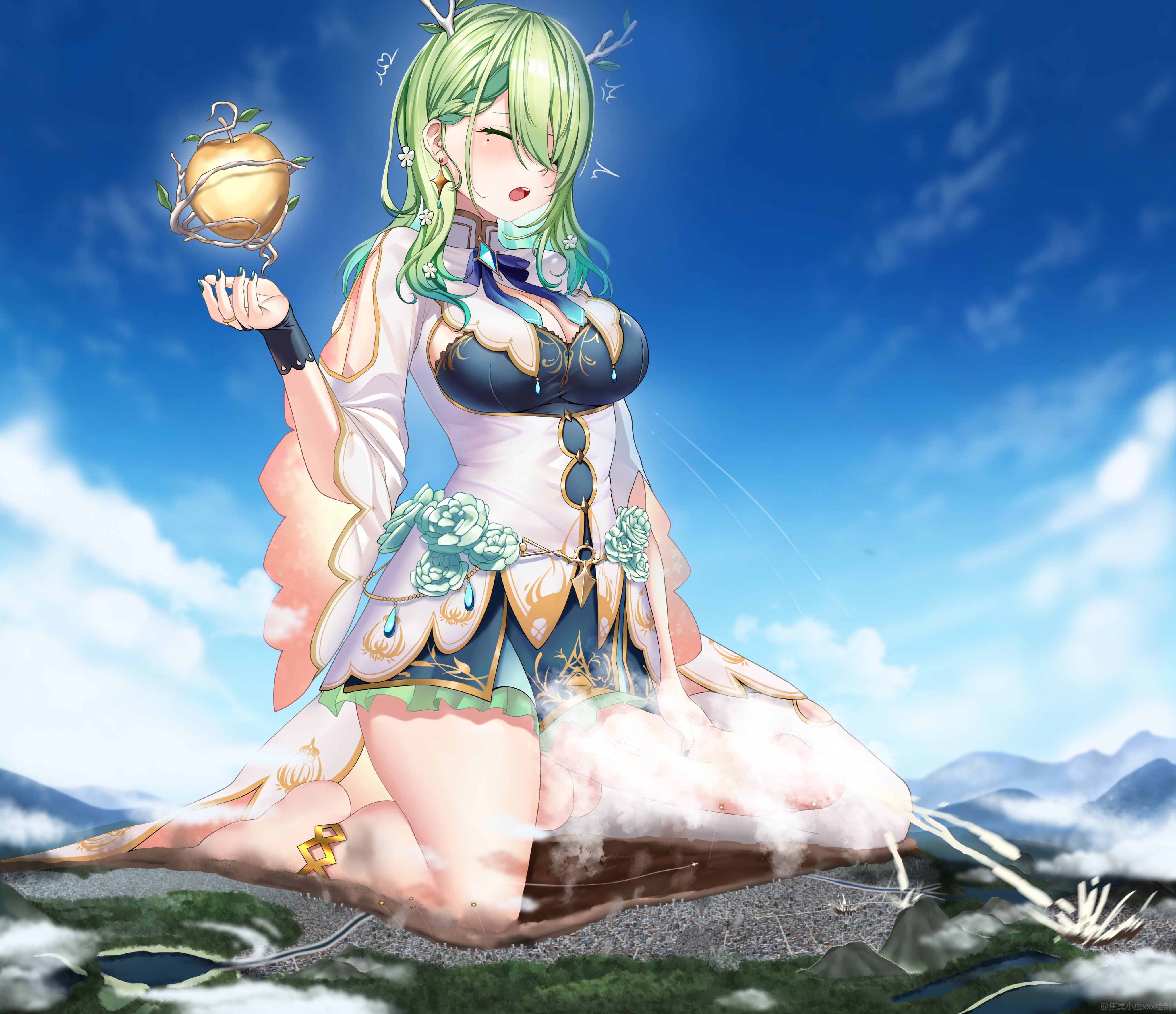 1futa, ceres fauna, cum, cum attack, cum destruction, cumming, cumming the city, dicksize vs city, erection, futa giantess, futanari, giantess, goddess, green hair, hololive, hololive english, intersex, jiaomingxxx, macro, penis, people are powerless, virtual youtuber, xxx1151647