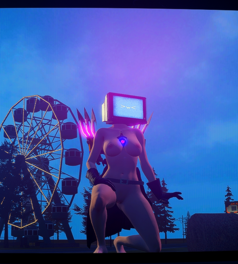 >w< breasts object_head robot_girl skibidi_toilet sosal titan_tv_woman_(skibidi_toilet) tv tv_head tv_screen tv_woman tvwoman_(skibidi_toilet)