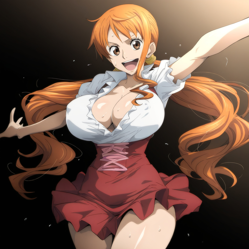 ai_generated female female_only gokoai nami_(one_piece) one_piece