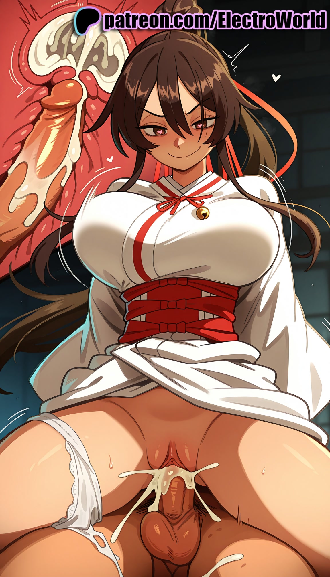 1boy, 1girls, 2025, ai generated, artist name, balls, blush, breasts, brown eyes, brown hair, bust, cervix, chest, clit, clitoral hood, clitoris, clothed sex, cock, cowgirl position, cross section, cum, cum in pussy, deep penetration, dick, ejaculation, electroworld, excessive cum, exposed clitoris, exposed pussy, female, fucking, hi res, high quality, high resolution, highres, intercourse, internal cumshot, jigokuraku, juicy pussy, long hair, love making, male, orgasm, overflow, panties, panties around one leg, patreon, patreon username, penetration, penis, pussy, reverse cowgirl position, sex, sex from behind, sexual intercourse, solo focus, sperm cell, stable diffusion, straddling, straight, testicles, tight pussy, tongue, uncensored, underwear, uterus, vagina, vaginal penetration, watermark, white panties, x-ray, yamada asaemon sagiri
