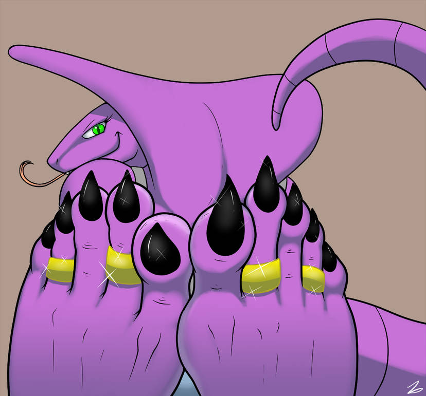 anthro anthro_only arbok feet foot_fetish foot_focus generation_1_pokemon nintendo pokemon pokemon_(species) scalie sebrina_arbok soles zp92