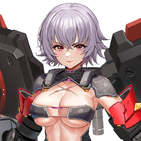 bangs big_breasts bikini_armor brown_eyes color crossed_bangs female female_focus female_only game_cg grey_hair hair_between_eyes last_origin looking_at_viewer mechanical_arm mechanical_wings power_armor retsuna sarena_(last_origin) scar scar_on_chest serious serious_face serious_look short_hair shoulder_armor skimpy skimpy_armor skindentation spiked_hair spiky_hair taesi transparent_background underboob upper_body x_scar