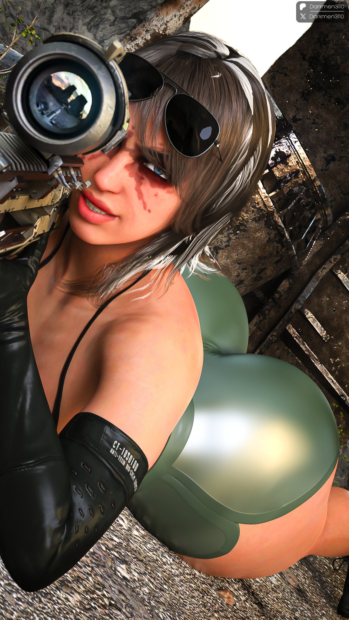 1girls 3d athletic athletic_female big_breasts breasts brown_hair bust busty chest curvaceous curvy curvy_female curvy_figure darkmen3110 female female_focus fit fit_female hips hourglass_figure huge_breasts human kojima_productions konami large_breasts legs light-skinned_female light_skin mature mature_female metal_gear metal_gear_solid metal_gear_solid_v quiet_(metal_gear) slim_waist thick thick_ass thick_hips thick_legs thick_thighs thighs top_heavy voluptuous voluptuous_female waist wide_hips