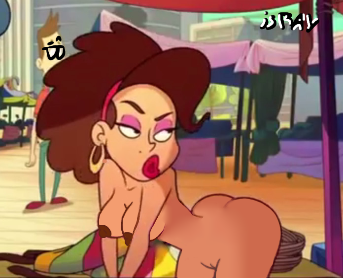 1girls ass ass_visible_through_thighs big_ass big_breasts big_butt black_eyes breasts brown_hair butt edit edited eyebrows eyelashes eyes huevocartoon la_zafiro latina marcianos_vs._mexicanos mexican mexican_female morena screencap screenshot screenshot_edit