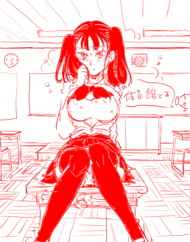 big breasts, blush, breasts, diane (nanatsu no taizai), female, female only, huge breasts, large breasts, nanatsu no taizai, nipples, panties, school, school uniform, schoolgirl, socks, solo, solo focus, tears